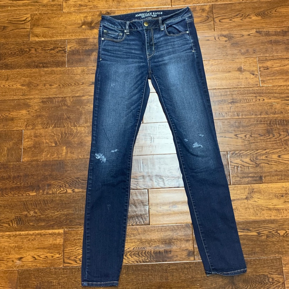 AMERICAN EAGLE Super Stretch LONG Skinny Jeans
